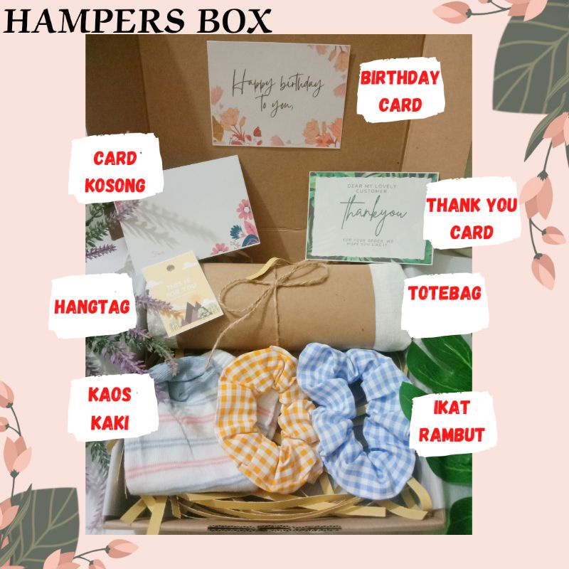 

HAMPERS TOTE BAG/ HAMPERS BOX/ KADO WISUDA/ KADO ULANG/ KADO UNIK