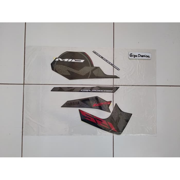 Striping Sticker Lis Yamaha Mio m3 2014 2015 2016 Hitam Original