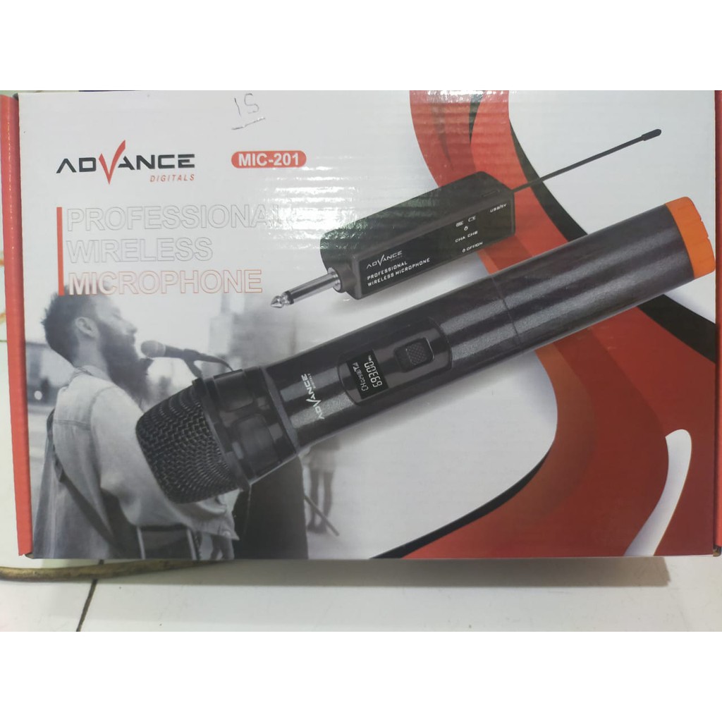 Mic Wireless Double Advance 201 Microphone Advance 201 suara mantap