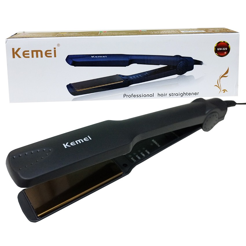 Kemei Profesional Hair Straightener- KM 329 Black