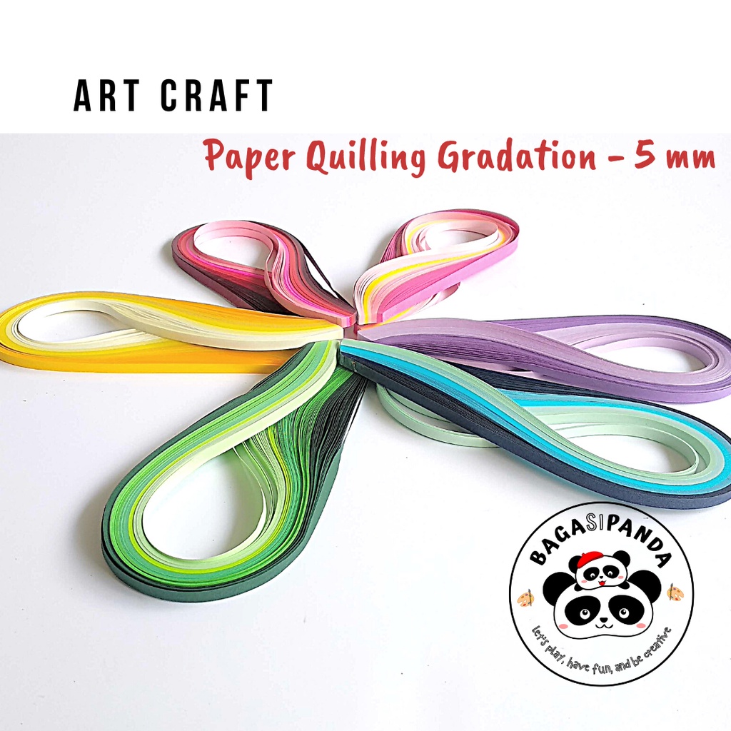 

Paper Quilling Warna Gradasi ukuran 5 mm