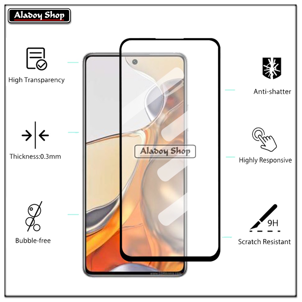 PAKET 2 IN 1 Tempered Glass Layar Xiaomi Mi 11T Pro Free Tempered Glass Camera