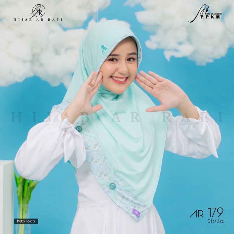 Hijab arrafi AR 179 hijab instan || INAYAHHIJAB-Babytosca
