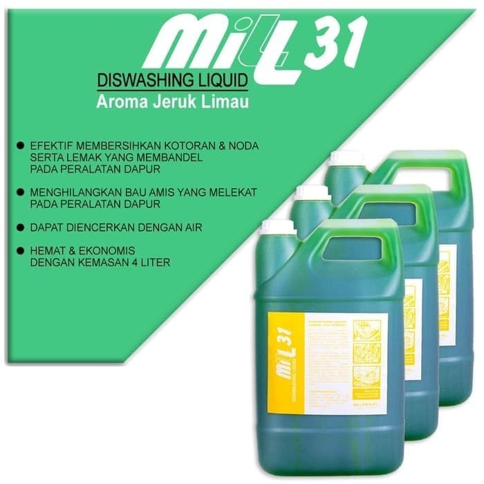 MILL 31 SABUN CUCI PIRING / DISHWASHING JERUK NIPIS 4000ML