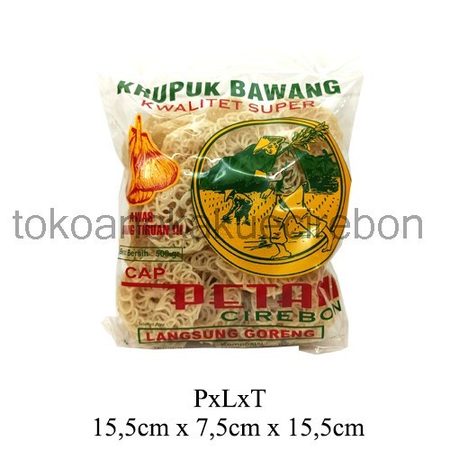 

Q124521 Kerupuk Bawang Cap Petani - Ukuran Besar Dw501Sqs