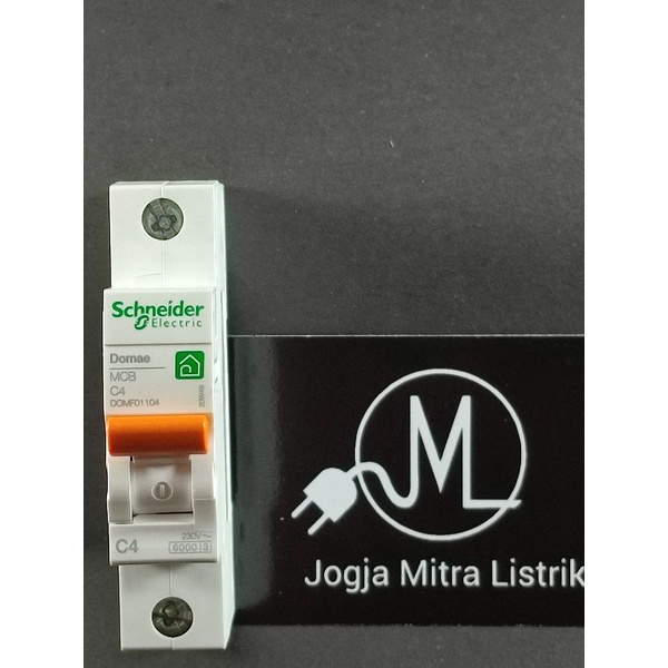 MCB DOMAE SCHNEIDER 1 PHASE 4A ORIGINAL ASLI
