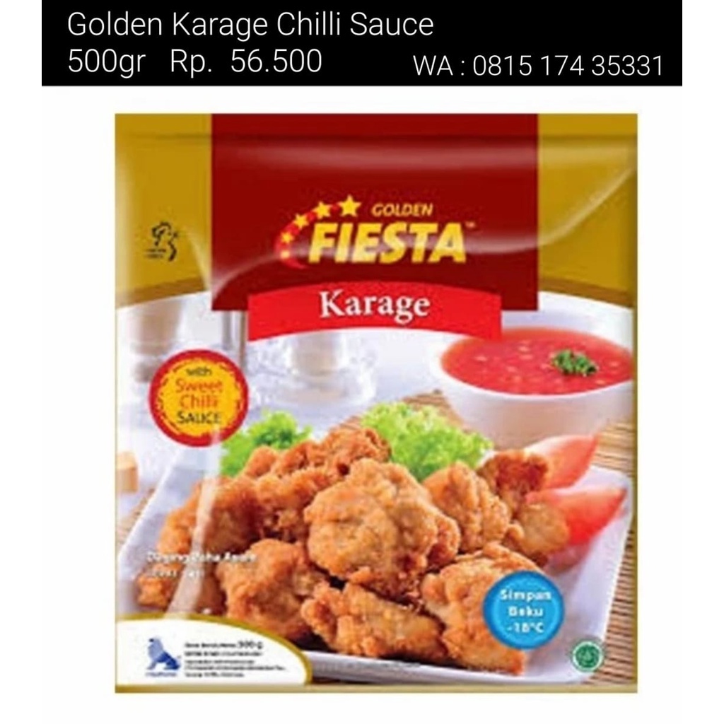 

Golden Fiesta Karage Chilli Sauce 500gram