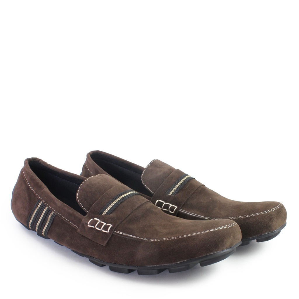 SALE!!! Sepatu Slop Pria Adidas UNO Coklat Kasual Slip On Fashion Pria Slop Formal kerja Santai Laki