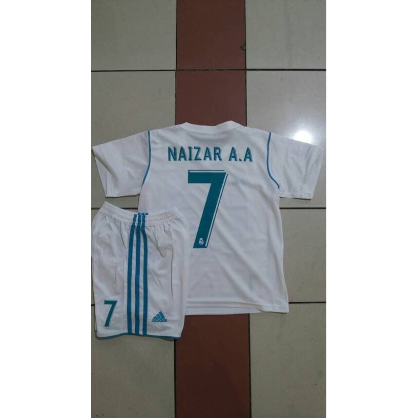 Jual NAMESET + Jersey KIDS GO Klub: BARCA MADRID PSG LFC MU JUVE 2017-2018 Murah