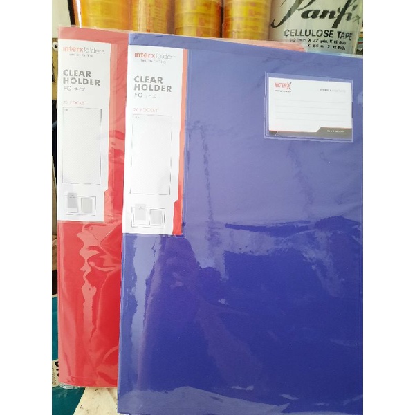 

CLEAR HOLDER/DISPLAY BOOK INTERX FOLIO ( 20 LEMBAR)