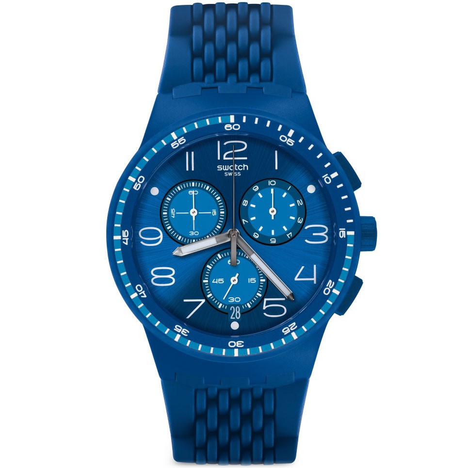 SWATCH SUSN415 Jam Tangan Pria Original Triple Blu