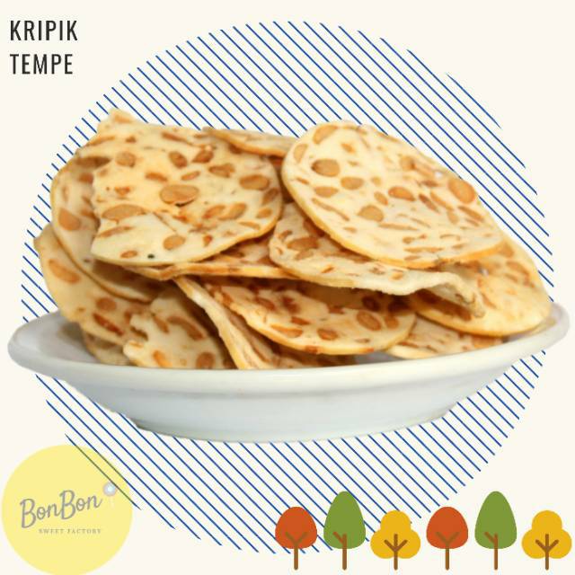 

Kripik Tempe Oven Asli / Keripik Tempeh 500 Gram