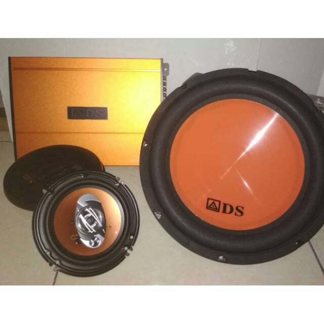 PAKETAN ADS POWER 4 CHANEL DAN SUBWOOFER 12" & SPEAKER 6inch