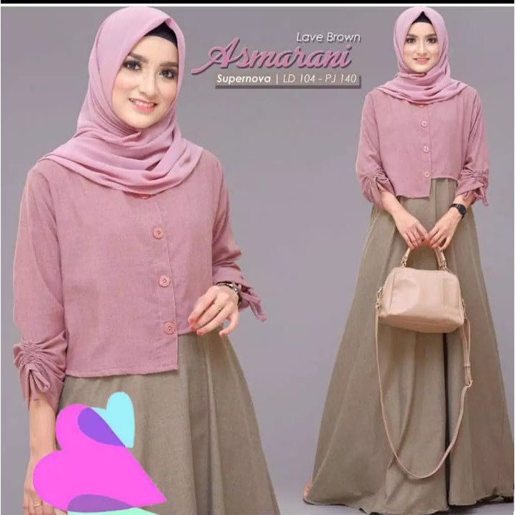 Ns FC Najibah Gamis Syar'i asdf ALFAZZA/ASMARANI DRESS RANDOM/ BUSUI/ GAMIS MUSLIM MURAH/ SUPERNOVA/LD 104
