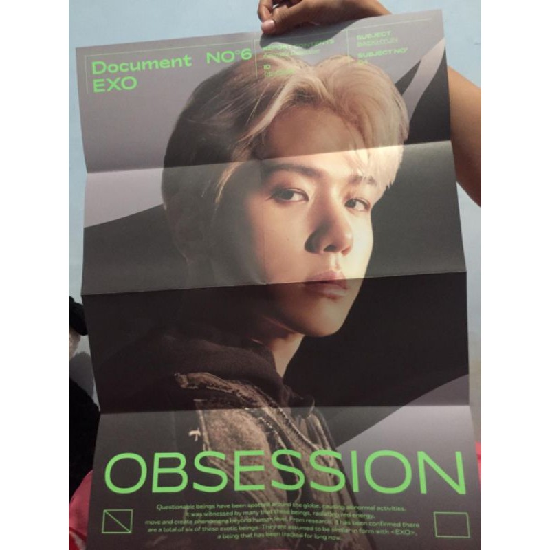 POSTER OFFICIAL EXO OBSESSION BAEKHYUN VER.