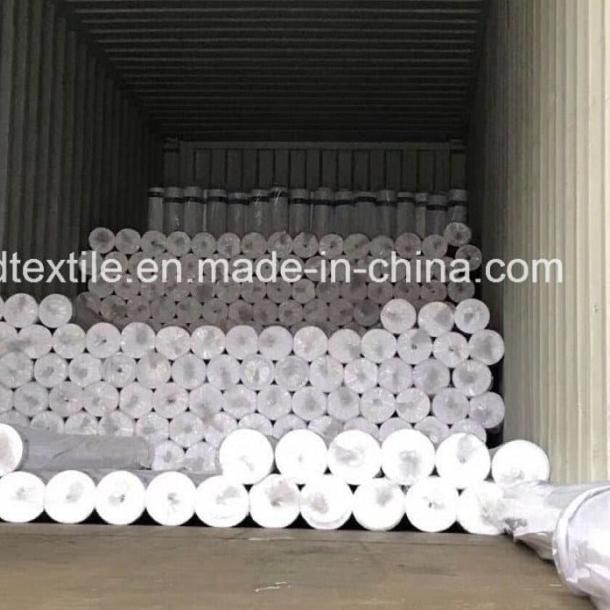 ♣ Bahan Kain Sprei Cotton CVC 150TC Warna Putih (White) Lebar 240 ✿