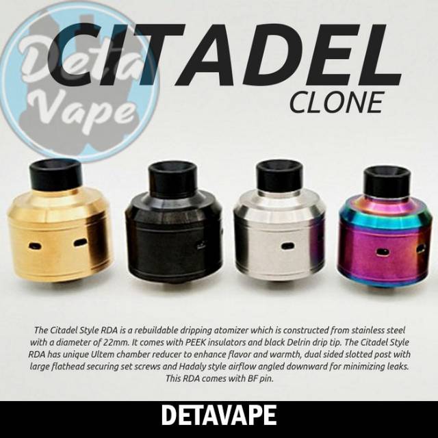 Rda Citadel 22mm Single Coil Best Clone Shopee Indonesia