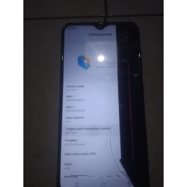 minus LCD vivo y91 ram 3/32