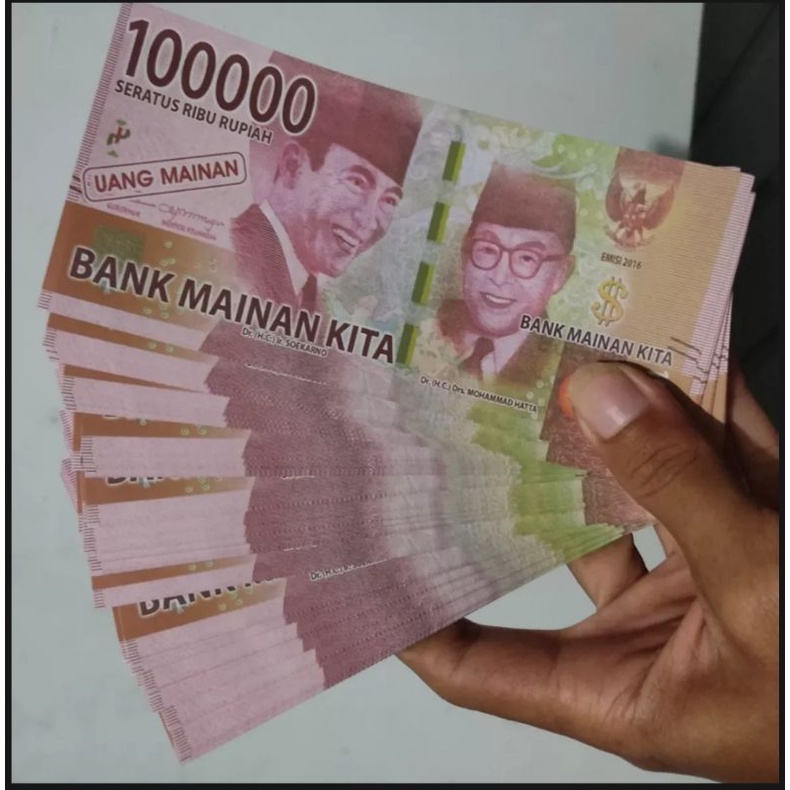 Uang mainan buat mahar / Uang mainan 100 ribu