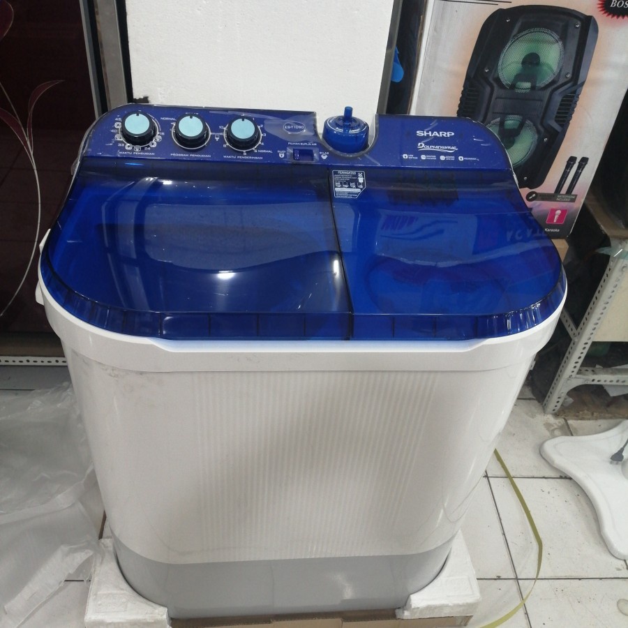 mesin cuci 2 tabung sharp 10 kg ES-T 1090