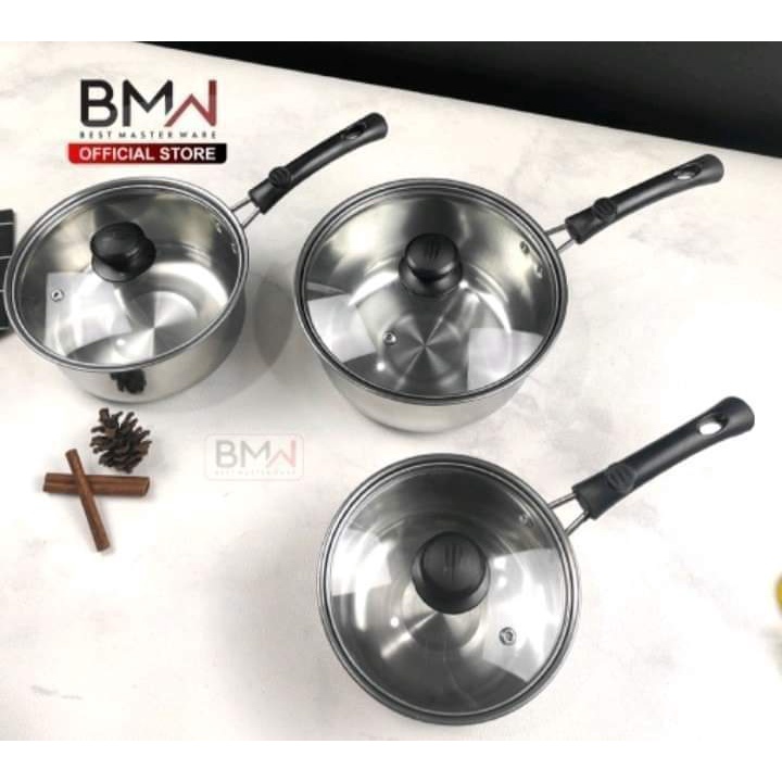 [ BISA COD ] Panci Susu Milk Pot Pan Milkpot Milkpan Stainless Steel 3 IN 1