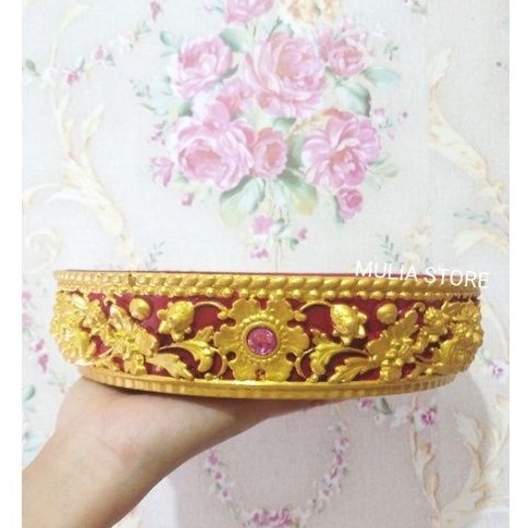 tatakan/bokor ukir prada