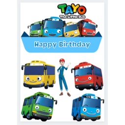 Topper Cake // Tayo // Custom Nama