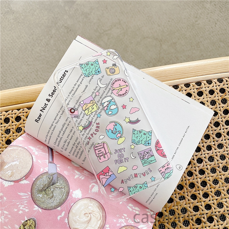 Case  Samsung Motif Kartun Doodle Casing Samsung A12 A51 A71 A02s M30S M21 A11 M11 A31 M31 A21S A10S A20S A50 A30 A20 A10 A30S A50S A70 A30S A750 A20 Oppo A53 A33 A5 A9 2020 Vivo Y30 Y50 Y30i Y20 Y20i Gambar Label Luar Angkasa-8