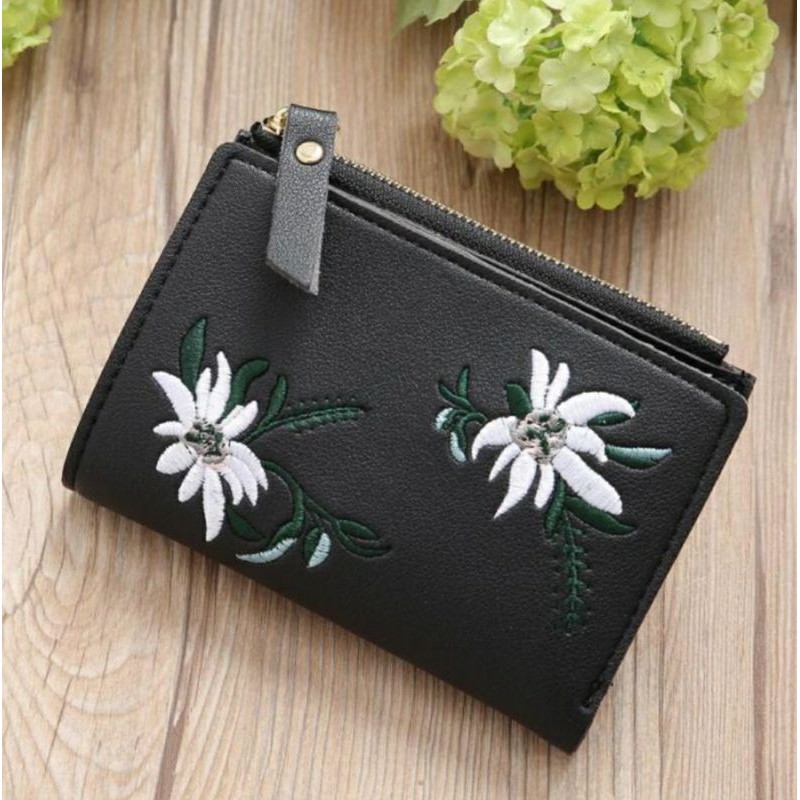 dem_sare / DS1045 - SAKURA FLORAL - Dompet Lipat Mini Wanita