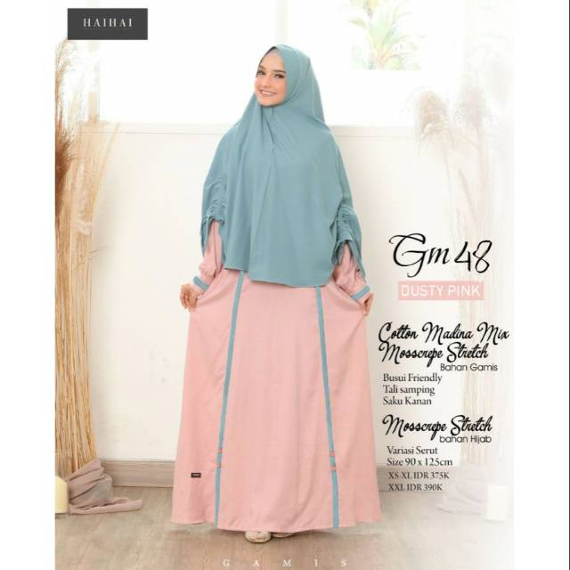 Ori 100% Gamis Dewasa Premium HAIHAI GM 48