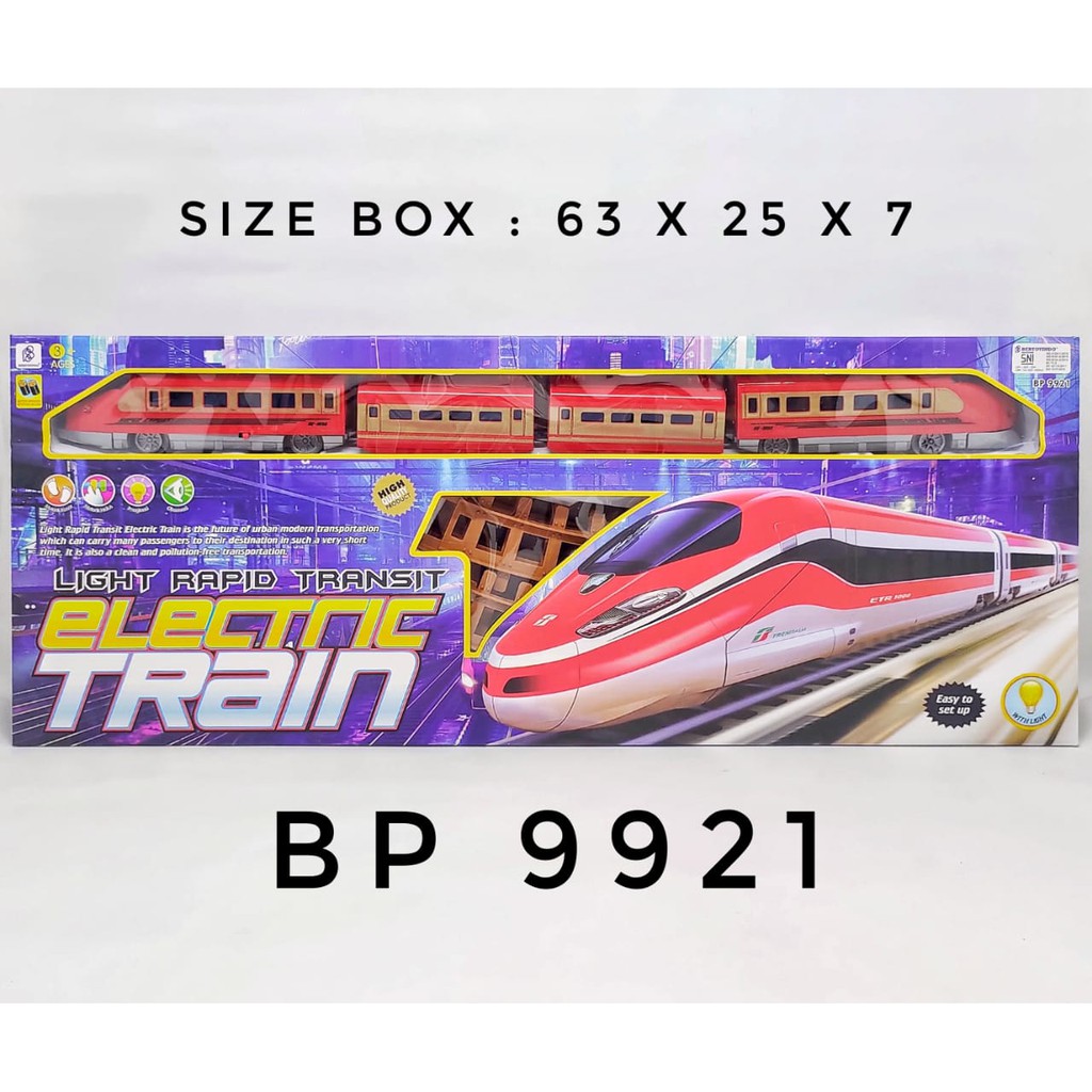 MAINAN KERETA API ELECTRIC TRAIN TRACK SET KODE BP9921