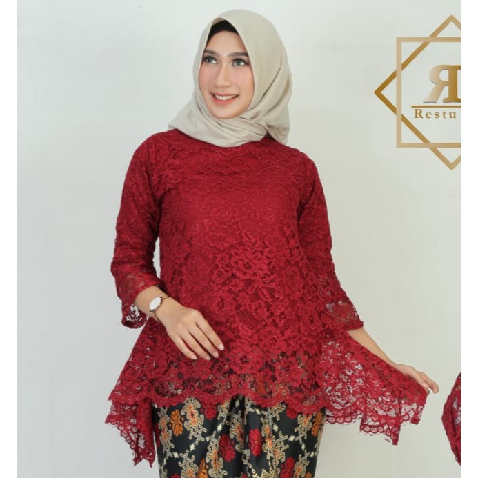 atasan kebaya brukat rinjani ternew