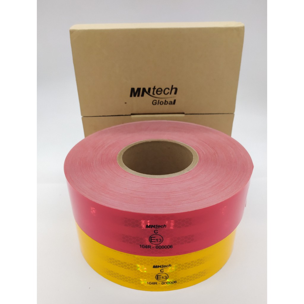 

MNtech Reflective Tape Stiker Pemantul Cahaya untuk Syarat KIR 50 M- SHSNP
