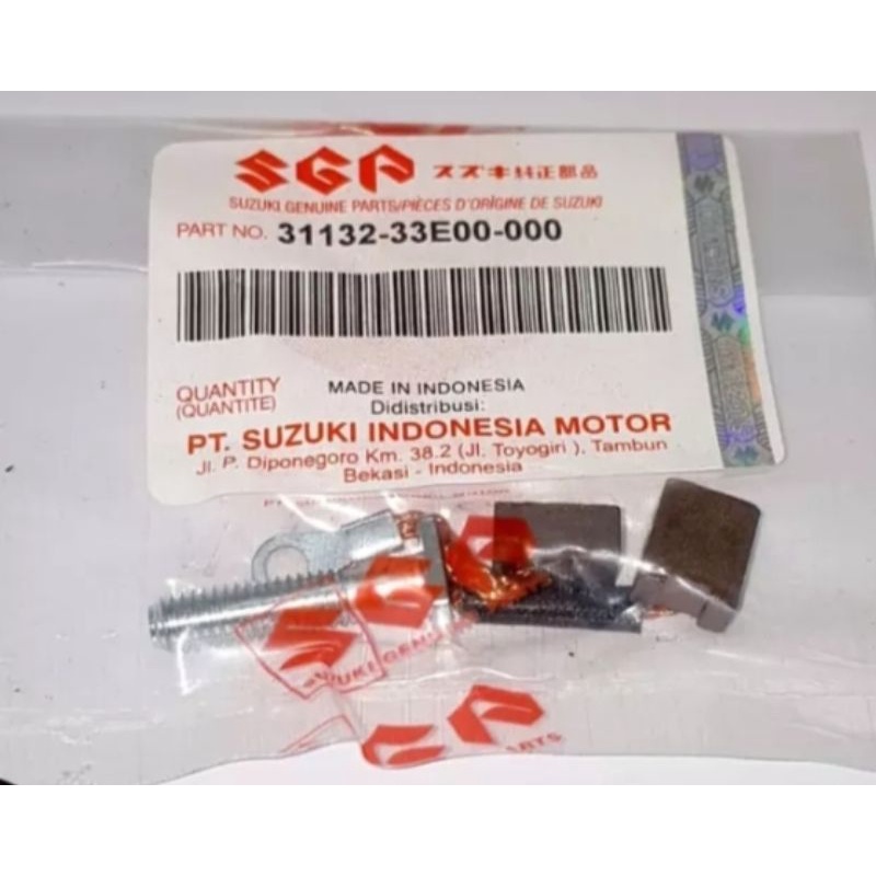 Arang  Dinamo stater starter Carbon brush set terminal stater Suzuki Satria FU 150 ORIGINAL