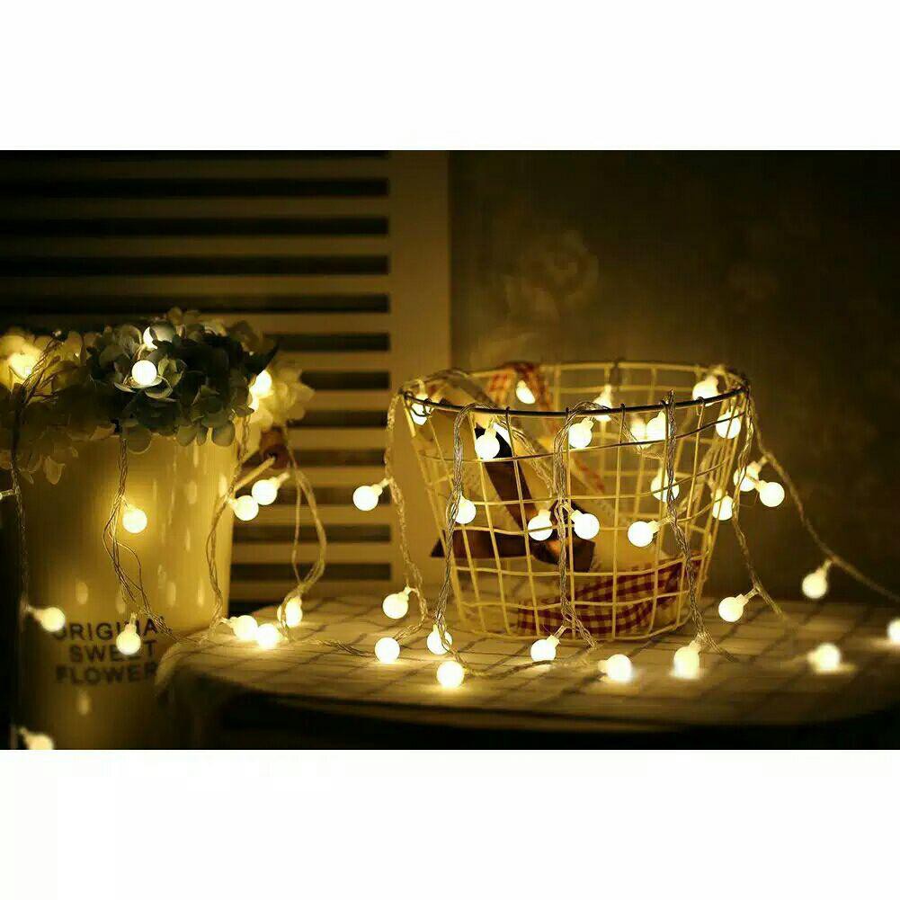 Marble Light 20LED 3meter WARM WHITE Lampu Tumblr Hias Marble Light 20LED 3meter WARM WHITE Lampu Tumblr Hias