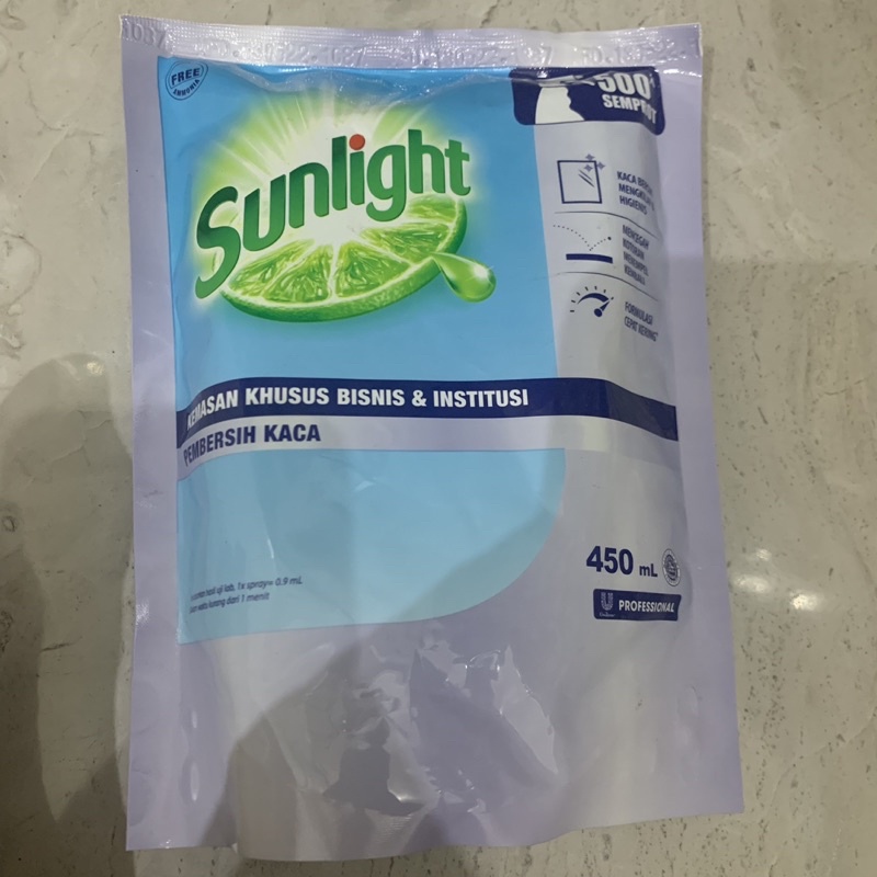 SUNLIGHT Professional Pembersih Kaca Refil 450ml 450 ml Glass Cleaner