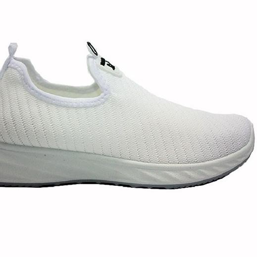 ozd-74 Klensia Sport Shoes Sepatu Sneakers Wanita Tanpa Tali Putih 689-008- White ,