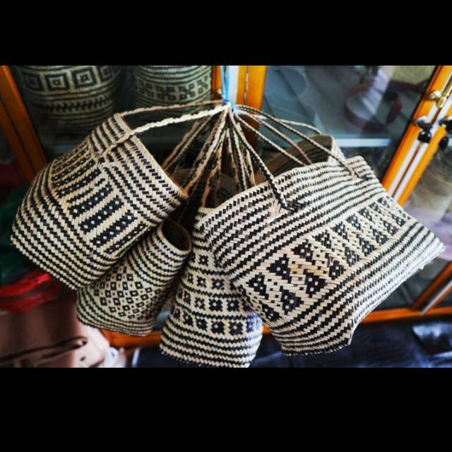 Tas Anyaman Rotan Furing + Resleting Tas Wanita Tas Jinjing Khas Gohong Kalimantan Tengah