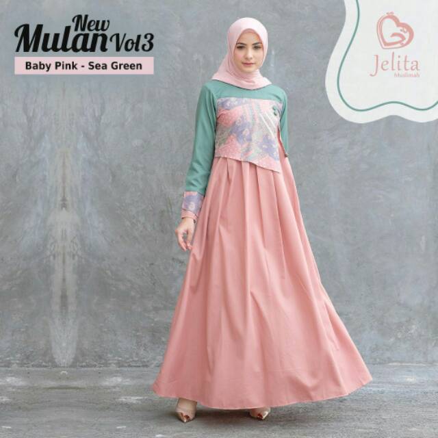 Jelita Muslimah | New Mulan | Dress batik
dress muslim
Abaya
Pakaian wanita
Fashion muslim
