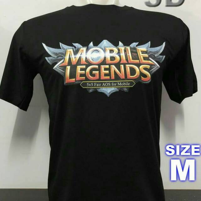 Kaos baju - MOBILE LEGENDS BLACK