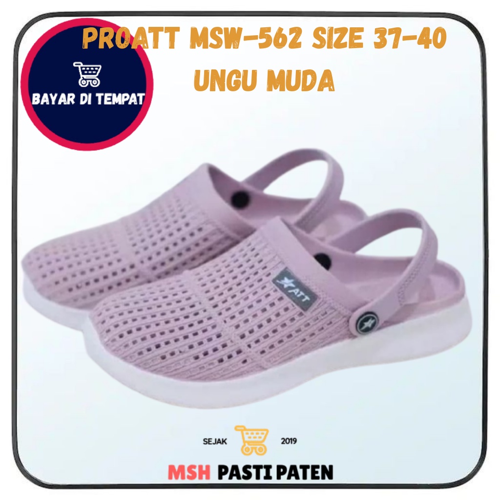 PRO ATT MSW 562 SIZE 37-40 Sepatu sandal karet wanita tahan air Sandal baim wanita Sepatu boots wanita Sandal kasual perempuan