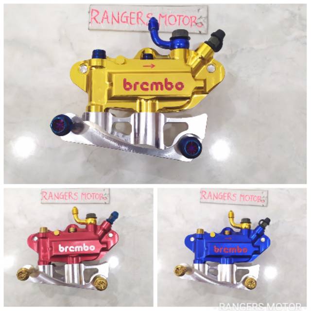 KALIPER MONOBLOCK BREMBO PLUS BREKET BEAT F1 BEAT CARBU VARIO 110 VARIO 125 VARIO 150 SCOOPY RMT1