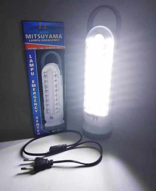 Lampu Emergency + Senter Mitsuyama MS 6032 Jumbo baterai 12000 mAhY