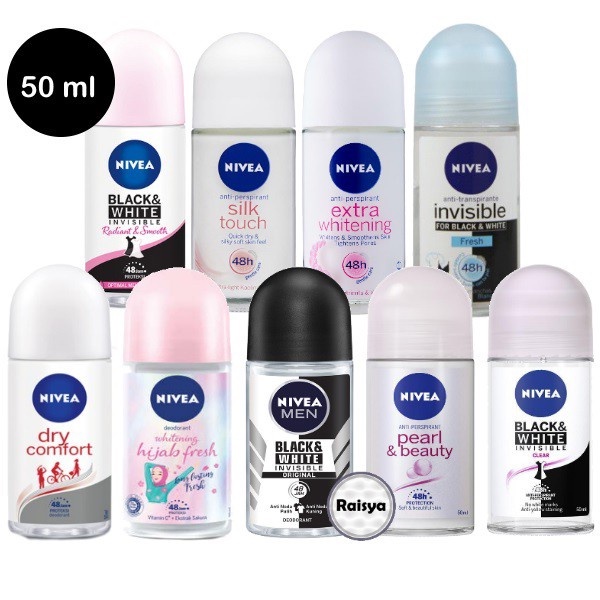 Nivea deodorant roll on 50ml | Deodorant Nivea 50ml | Pengarum Ketiak Nivea | Deodorant Whitening Ni