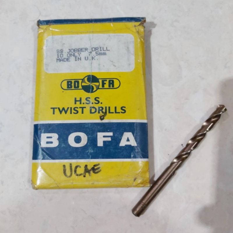 Mata Bor Besi Merk BOFA Made in UK 7.5 mm ORIGINAL
