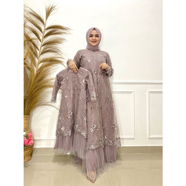 GHANIA DRESS/DRESS COUPLE/GAMIS BROKAT/GAMIS BUSUI/GAMIS TILLE