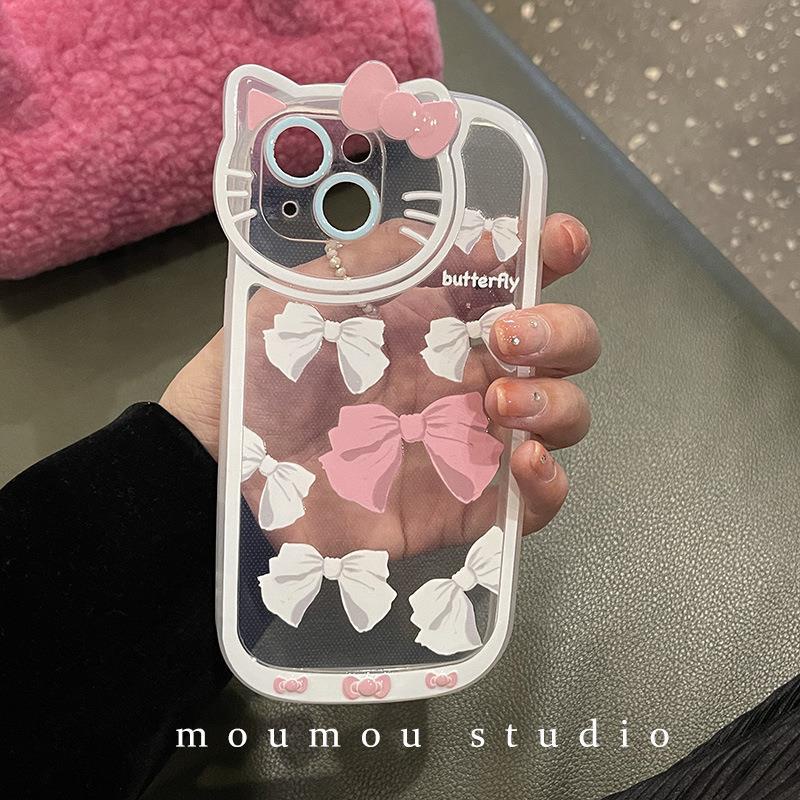 Case Transparan Motif Kartun Lucu Gaya Jepang Korea Untuk Iphone 13 12 Pro Max X 11