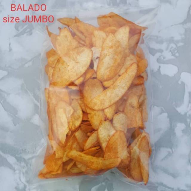 

Krupuk Singkong Balado - Asin Manis - Original - Cabe Lengket