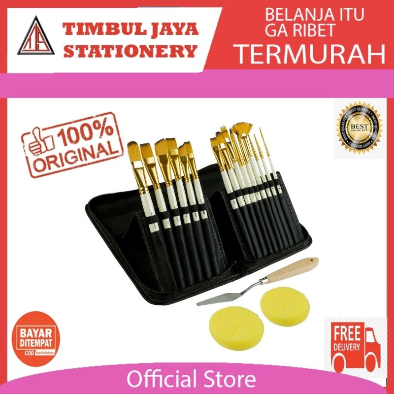 

Joyko Alat Lukis Kuas Cat Air Minyak Acrylic Art Brush Set Joyko BRS-12