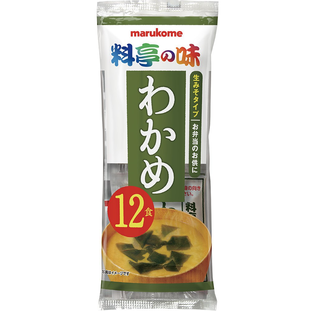 

Marukome Quick Serve Instant Miso Soup Wakame Seaweed 216g / Miso